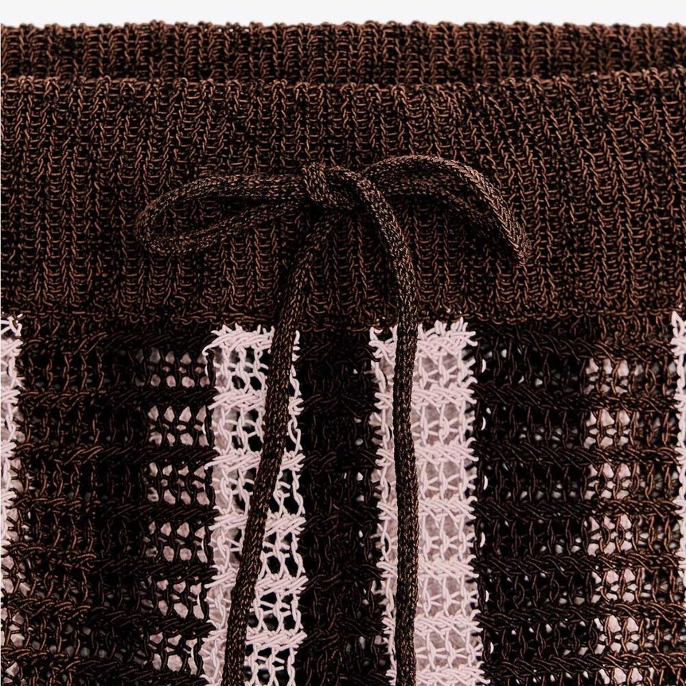 Zara Knit Shorts (Multicolored Stripe) - Picture 4 of 4